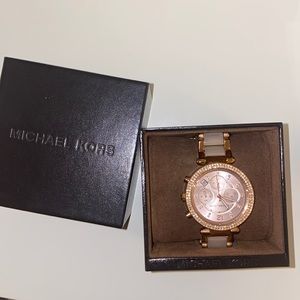 Rose gold Michael Kors watch